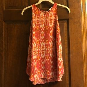 Pink and orange blouse